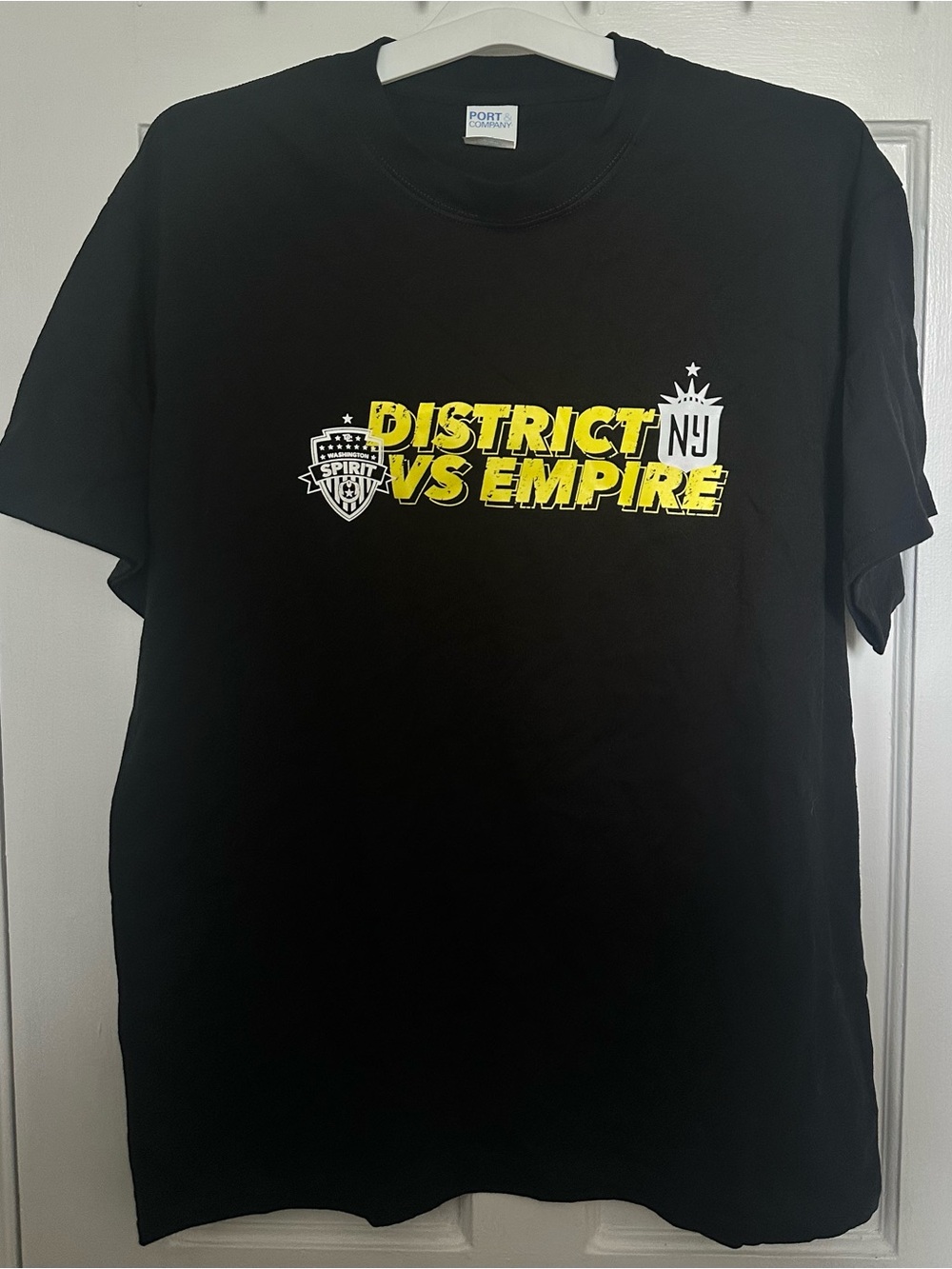 NWOT NWSL Washington Spirit vs Gotham FC T-Shirt, Size Large